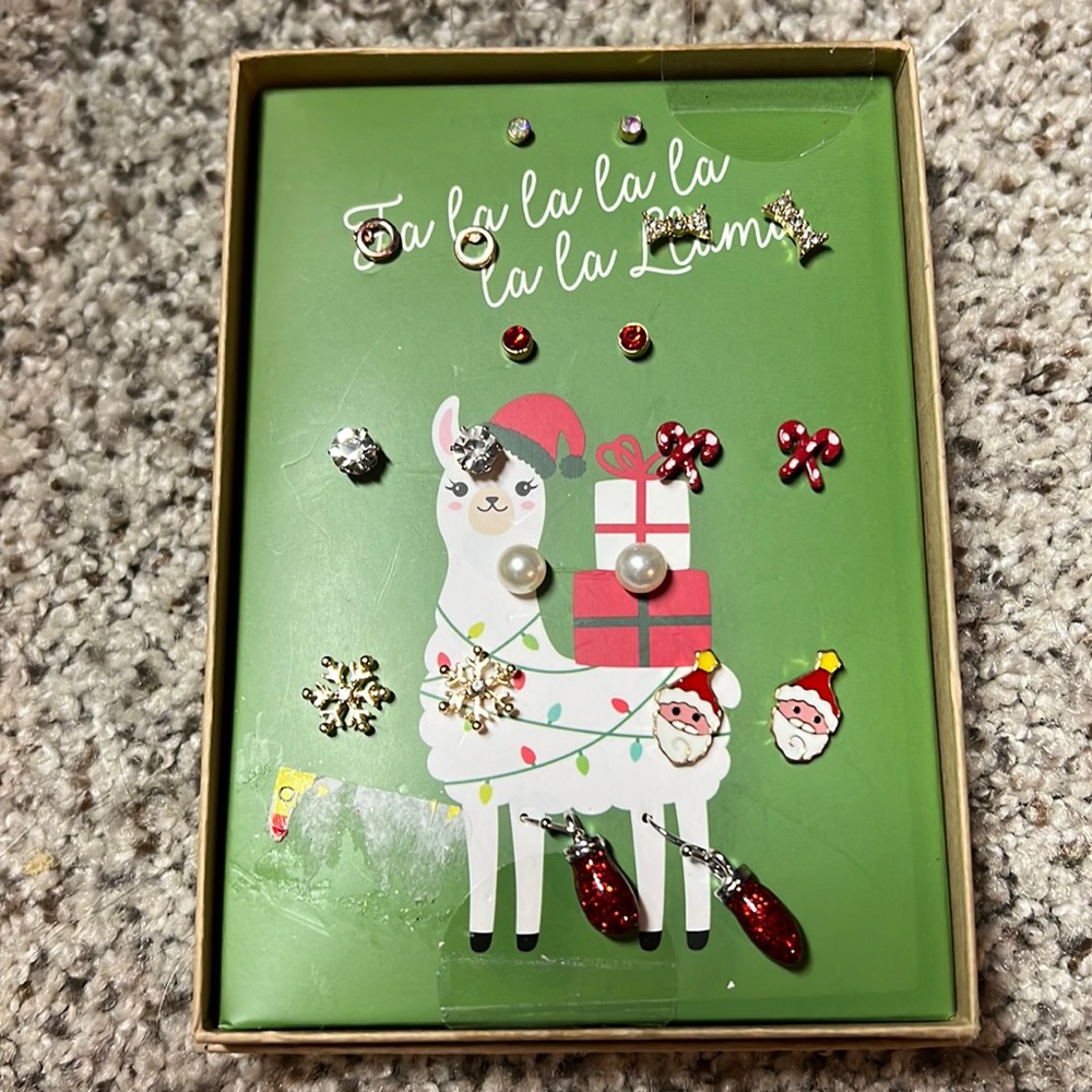 🌸New in box Christmas Earring set - 10 pairs